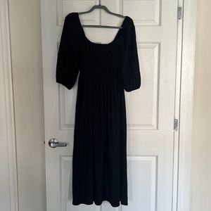 Reformation black Midi Dress